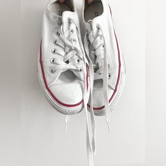 SOLD White Converse - Picture 2 of 5